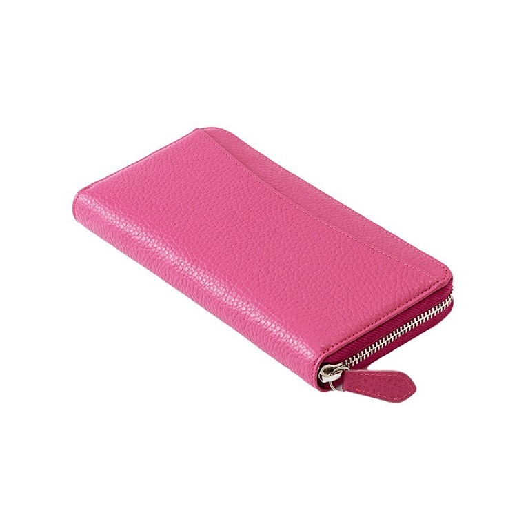 [Ｍiss kyouko] 日本製 小銭が分けられるギャルソン 長財布 ピンク