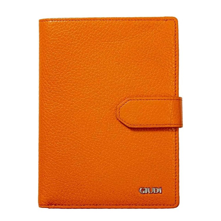 [GIUDI]イタリア製 通院ウォレット オレンジ [名入れ無料]