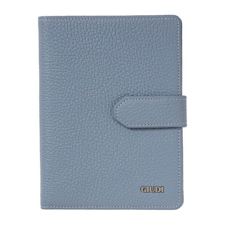 [GIUDI]イタリア製 通院ウォレット ブルーグレー [名入れ無料]