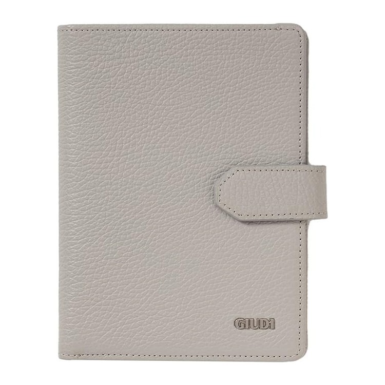 [GIUDI]イタリア製 通院ウォレット シルバーグレー [名入れ無料]