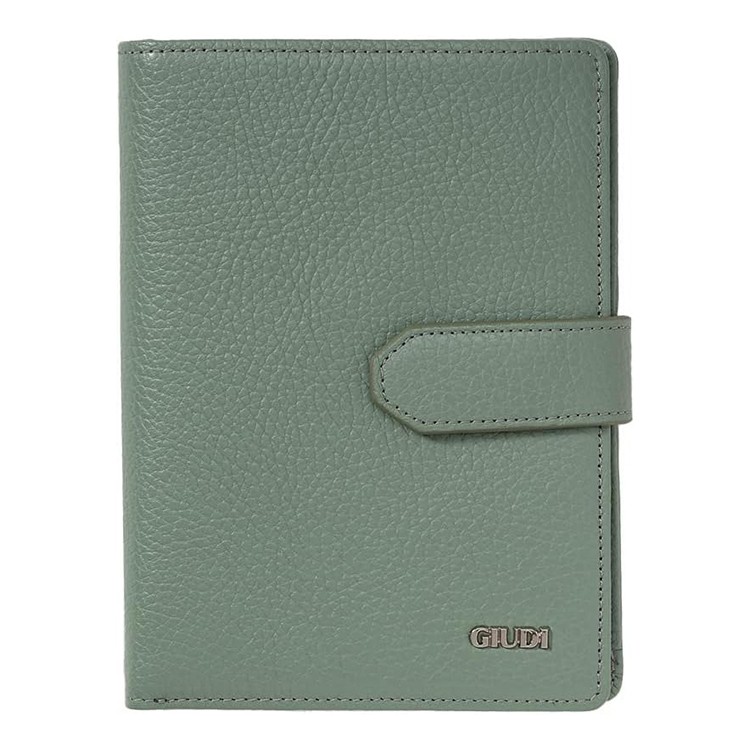 [GIUDI]イタリア製 通院ウォレット ブルーグリーン [名入れ無料]