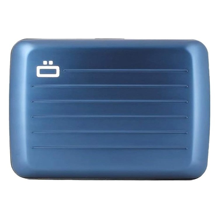 [OGON]フランス製アルミカードホルダー SMART CASE V2 ネイビー [名入れ無料]