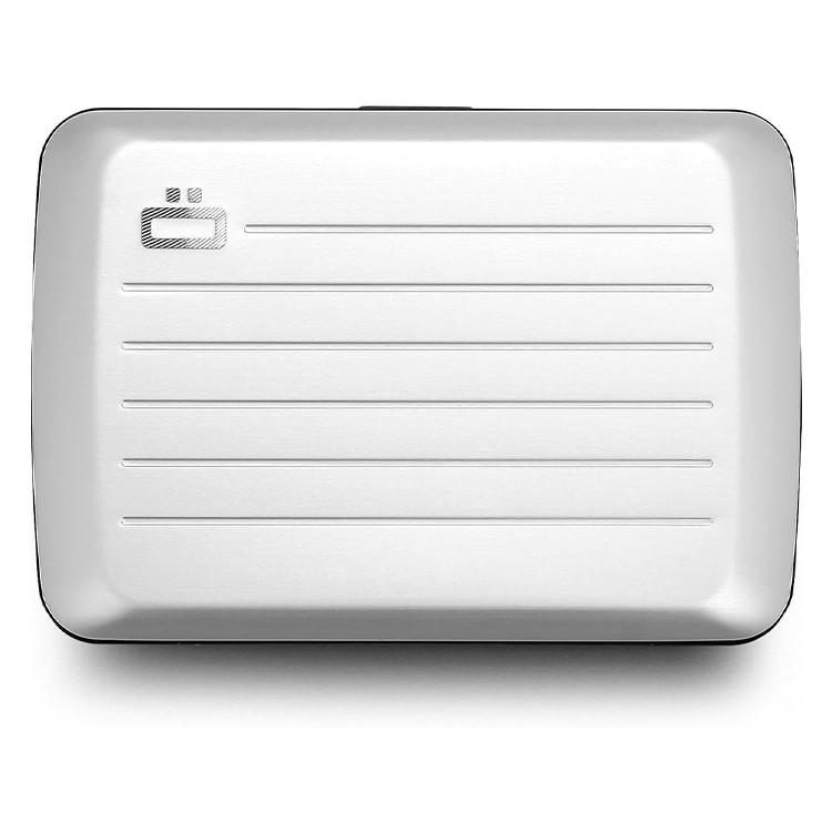 [OGON]フランス製アルミカードホルダー SMART CASE V2 シルバー [名入れ無料]