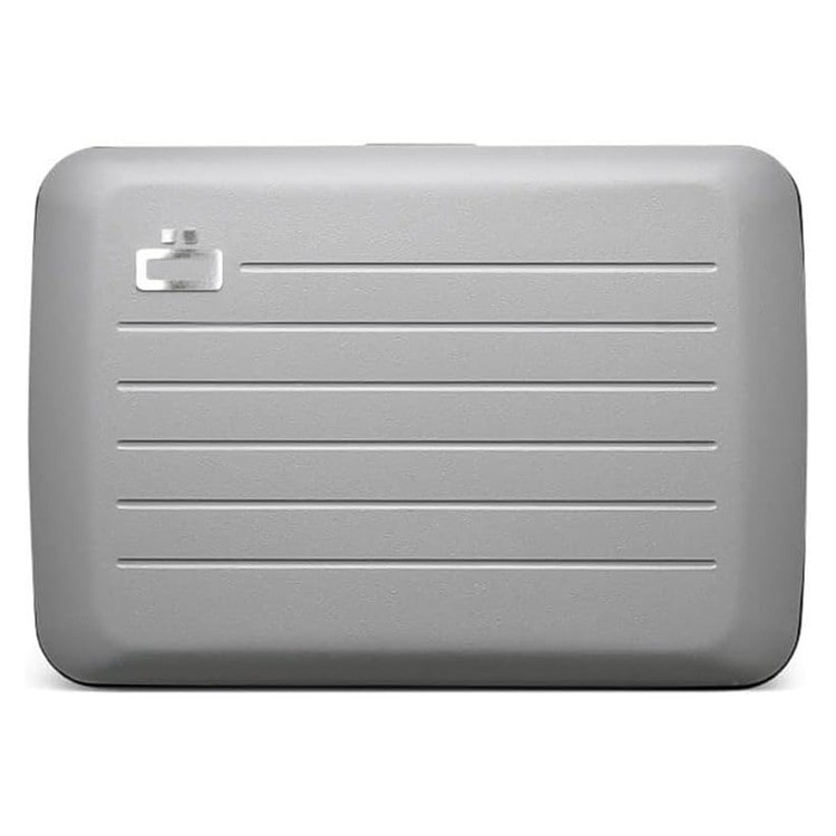 [OGON]フランス製アルミカードホルダー SMART CASE V2 グレー [名入れ無料]