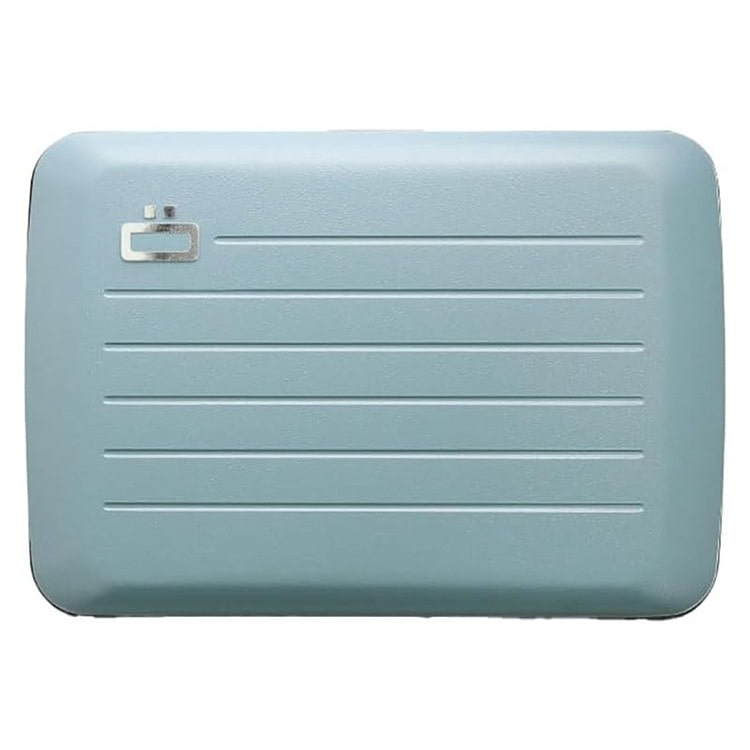 [OGON]フランス製アルミカードホルダー SMART CASE V2 ブルー [名入れ無料]