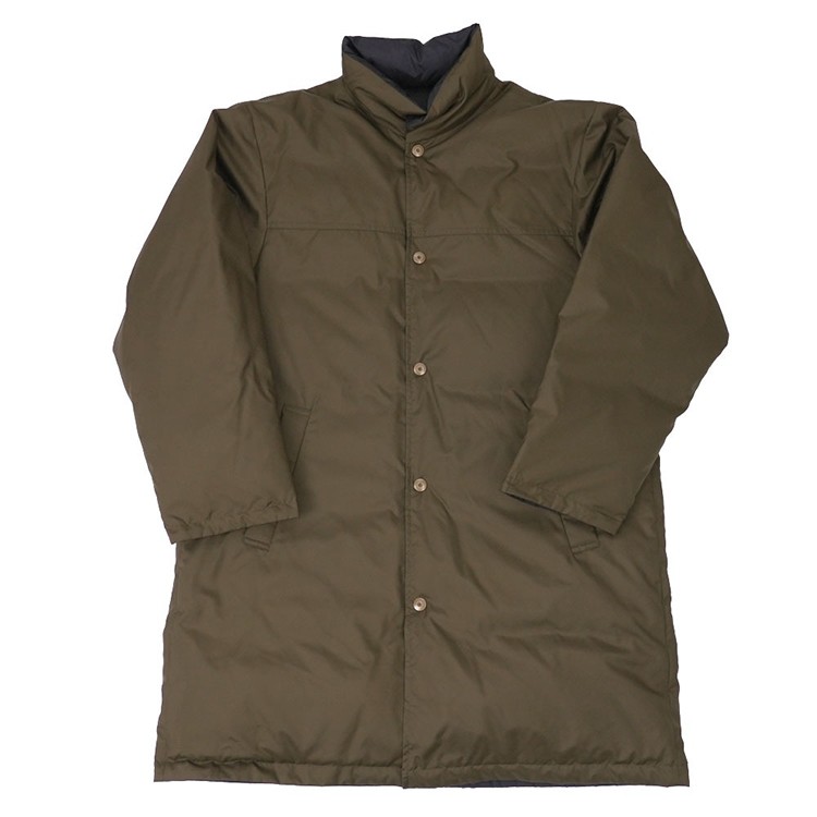 [ZANTER] リバーシブルダウンコート メンズ カーキ/ブラック M