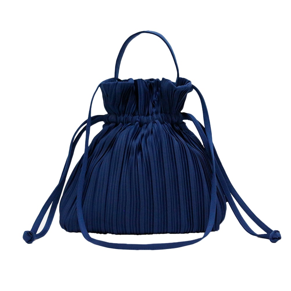 [BLUEORB]Two way Ribbon Tote Bag イブニングブルー