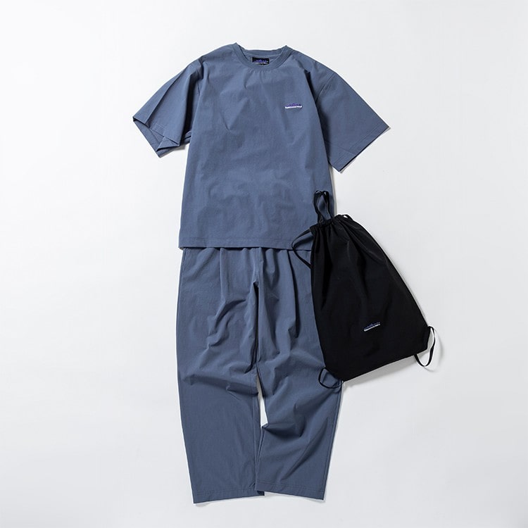 ［THOUSAND MILE］SHORT SLEEVE T-SHIRT & LONG PANTS SET 2025　スチール　S