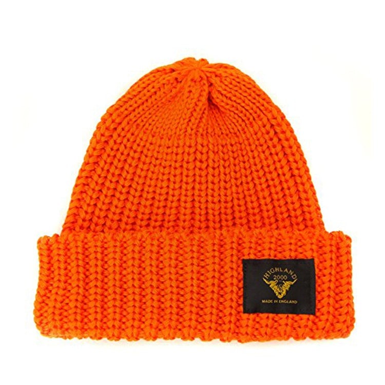 [HIGHLAND2000]英国製 コットン コットン ワッチキャップ  オレンジ [ネコポス便出荷]