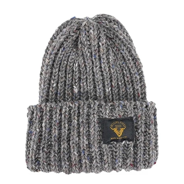 [HIGHLAND2000]ネップウールキャップ ロング×グレー [ネコポス便出荷]