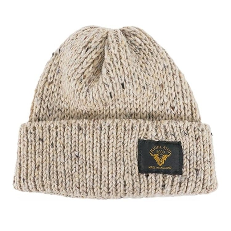 [HIGHLAND2000]ネップウールキャップ ショート×ベージュ [ネコポス便出荷]