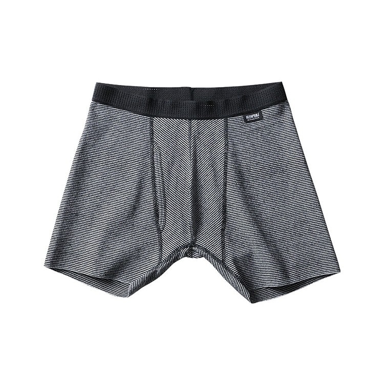 [HOHTAI] 包帯パンツ前開きロングボクサー　ブラック　L