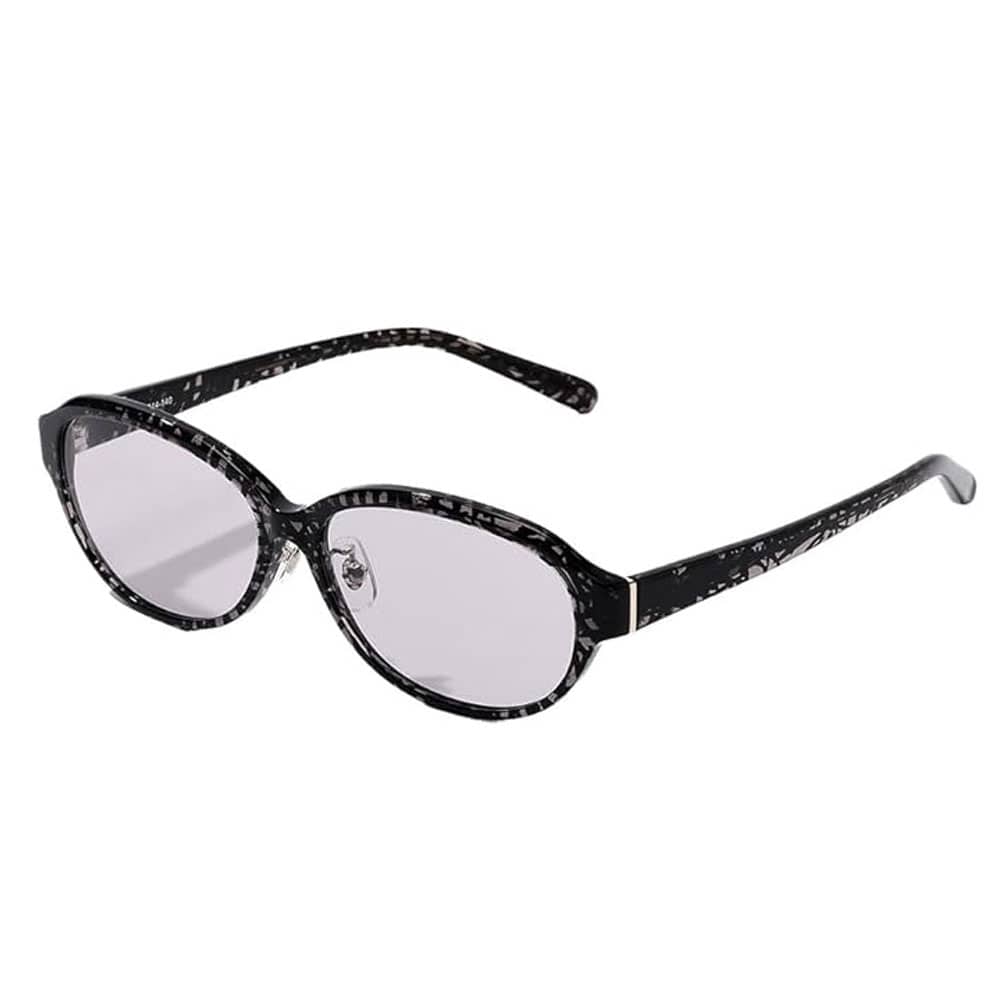 [TABITUS]メラニンサングラス 紫外線対策 UVカット ブルーライトカット うす色レンズ ブラック[名入れ無料]