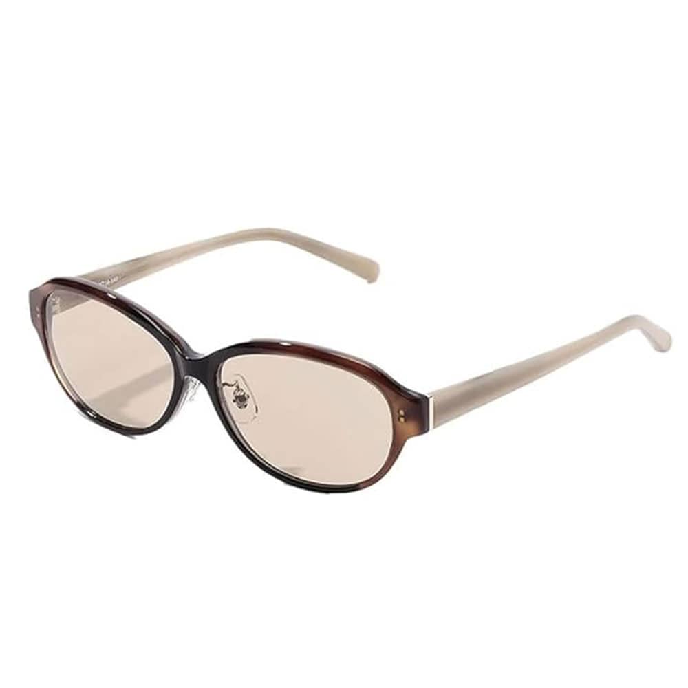 [TABITUS]メラニンサングラス 紫外線対策 UVカット ブルーライトカット うす色レンズ ブラウン[名入れ無料]