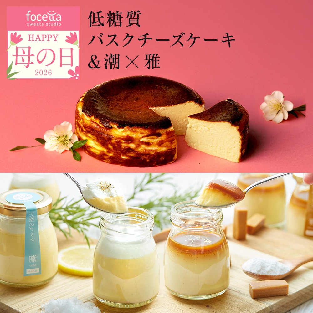 母の日 ギフト 低糖質バスクチーズケーキ スイーツ 天空のプリン 雅×潮 キャラメル 塩バニラ プリン 父の日 洋菓子 贈り物 誕生日 お礼 記念日 送料無料 お祝い プレゼント 詰め合わせ