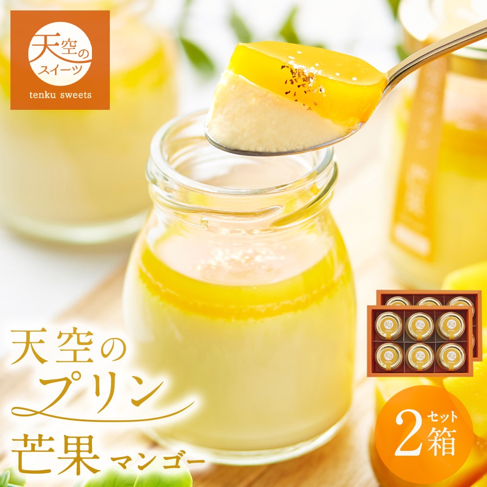 母の日 ギフト 天空のプリン 芒果 マンゴー 6個 2箱セット ギフト スイーツ 最高級 洋菓子 父の日 贈り物 誕生日 お礼 記念日 送料無料 お祝い プレゼント