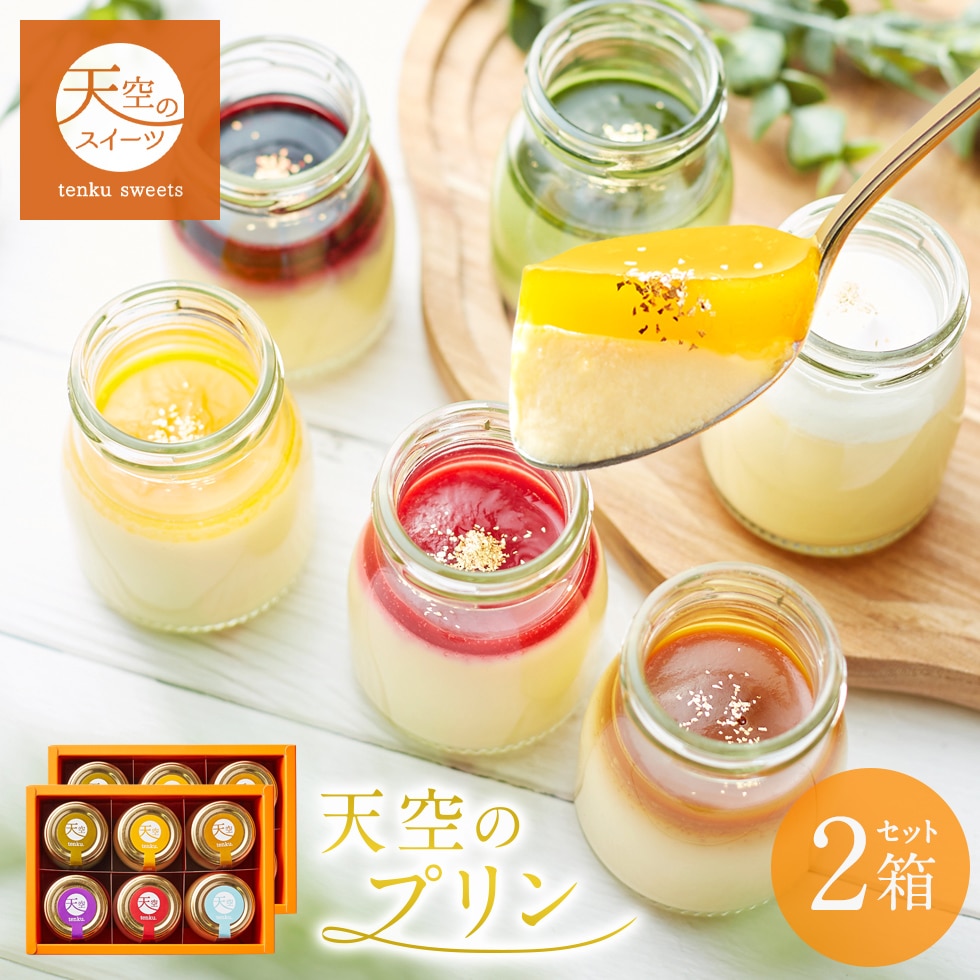 母の日 ギフト 天空のプリン 6種 詰め合わせ 2箱セット プリン スイーツ ギフト 父の日 洋菓子 贈り物 誕生日 お礼 記念日 送料無料 お祝い プレゼント