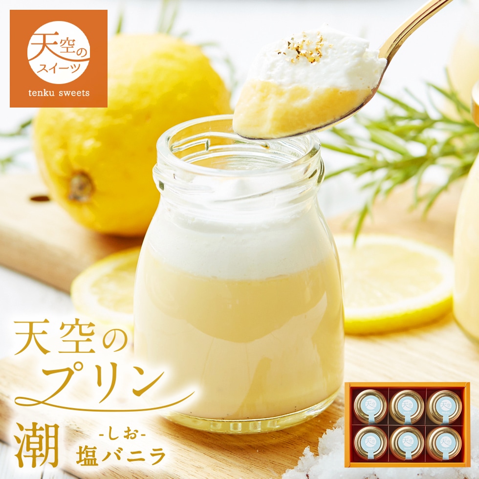 母の日 ギフト 天空のプリン 潮 塩バニラ 6個 ギフト スイーツ 最高級 洋菓子 父の日 贈り物 誕生日 お礼 記念日 送料無料 お祝い プレゼント