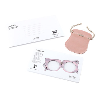 〈 バタフライルーペ 〉携帯用・蝶々 株式会社乾レンズ・福井県 ベネチアンレッド