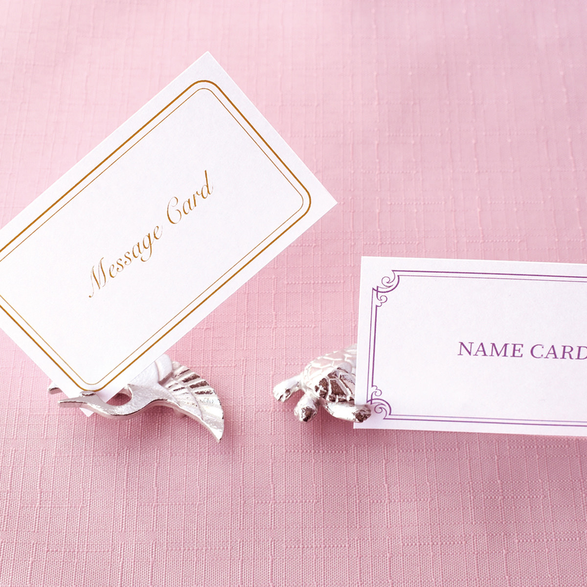 錫箸置き 長寿鶴亀 〔鶴20g(幅5×奥行2.8×高さ1cm)・亀27g(幅5.4×奥行3×高さ1.1cm)〕