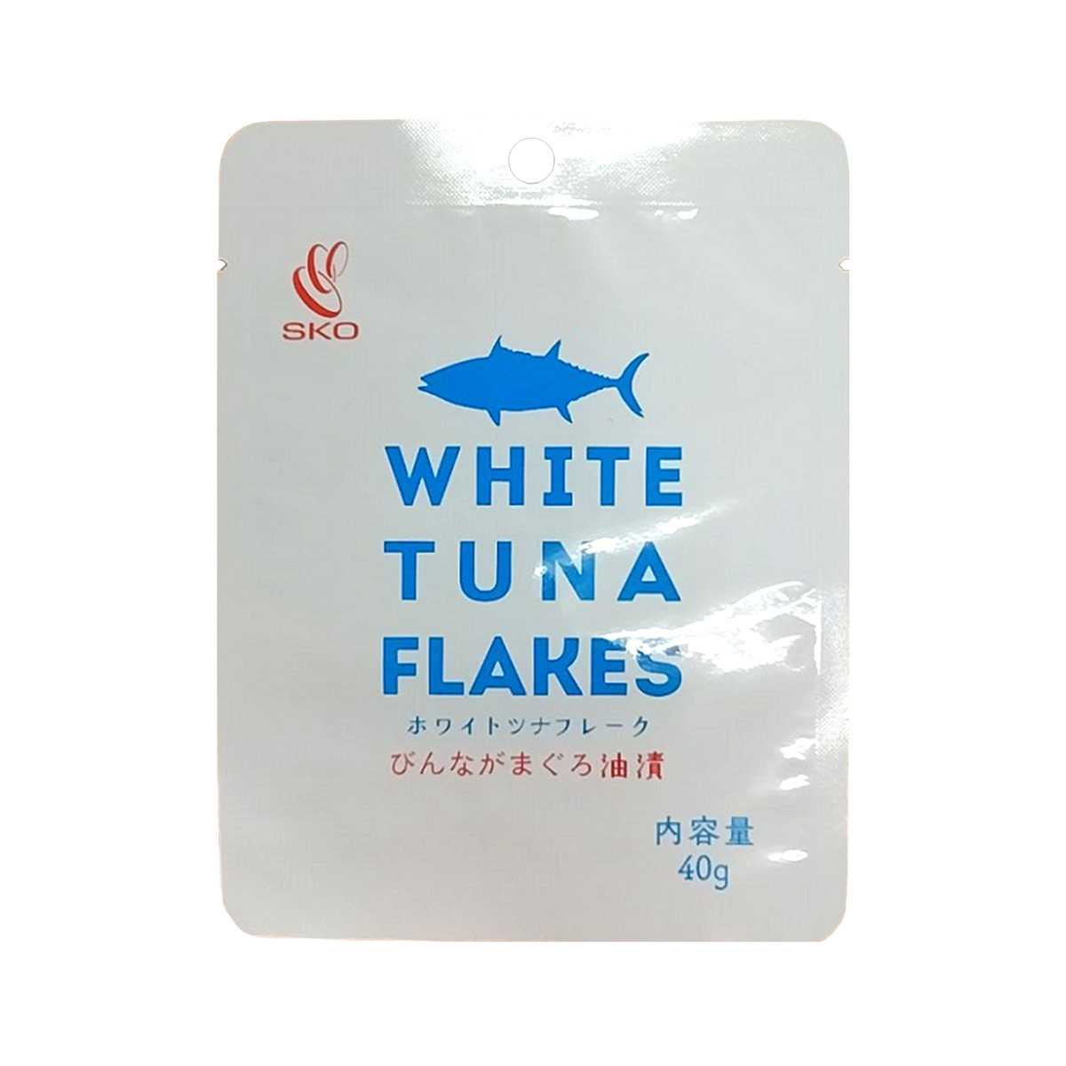 レトルトパウチ ホワイトツナフレーク 大豆油漬 〔40g×5パック〕