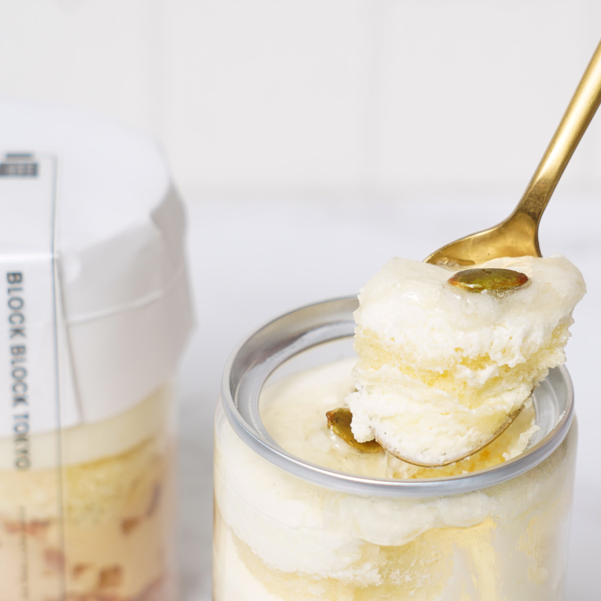 バスクレアチーズケーキ缶 ブルー〔(高さ97mm、底径48mm)×4〕