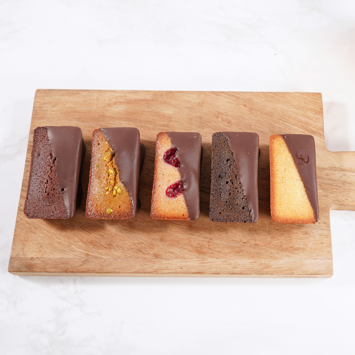 白金ショコラフィナンシェ ミックス〔プレーン・ショコラ・ほうじ茶 ほか全5種〕