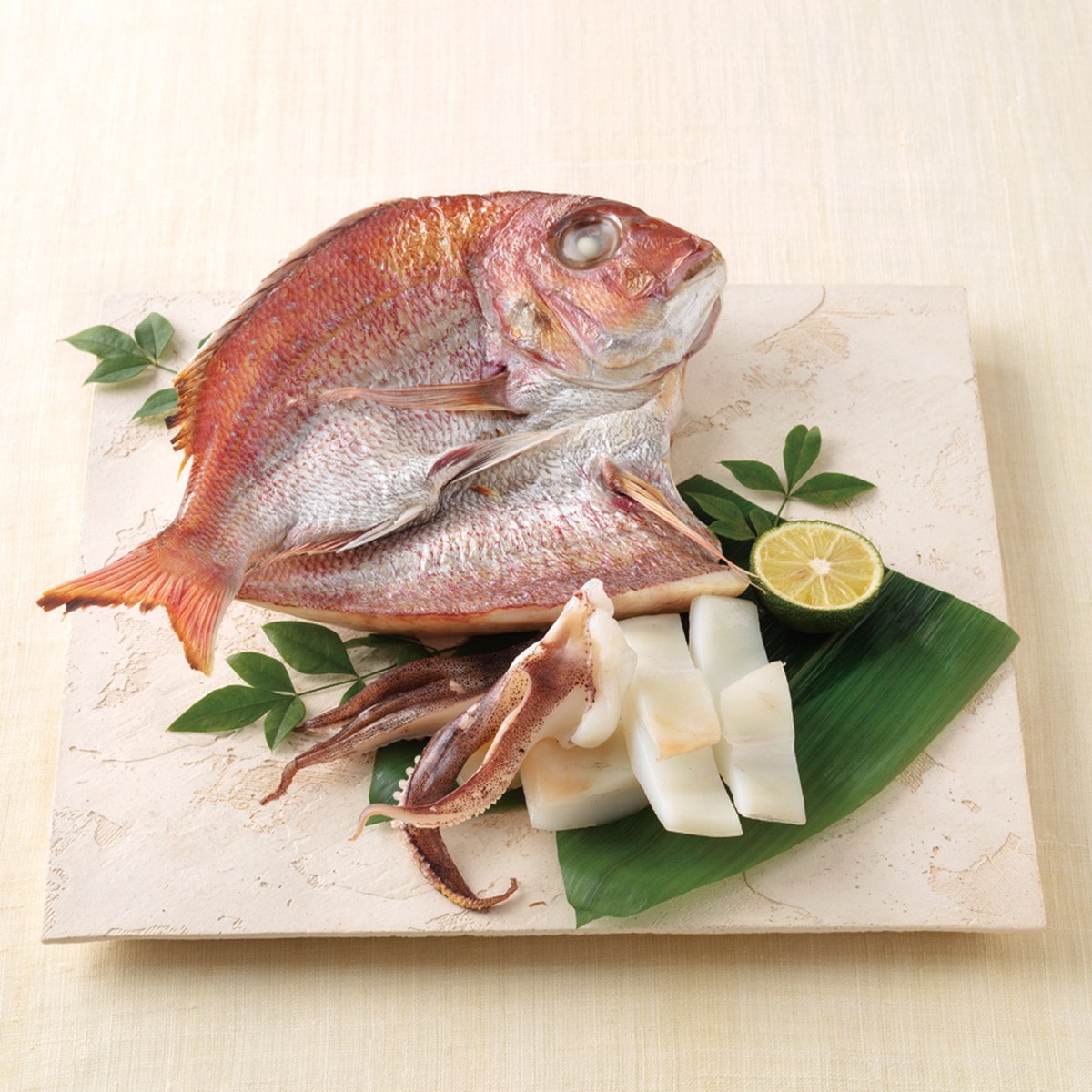 天草天然真鯛ささ塩干とアオリイカささ塩干