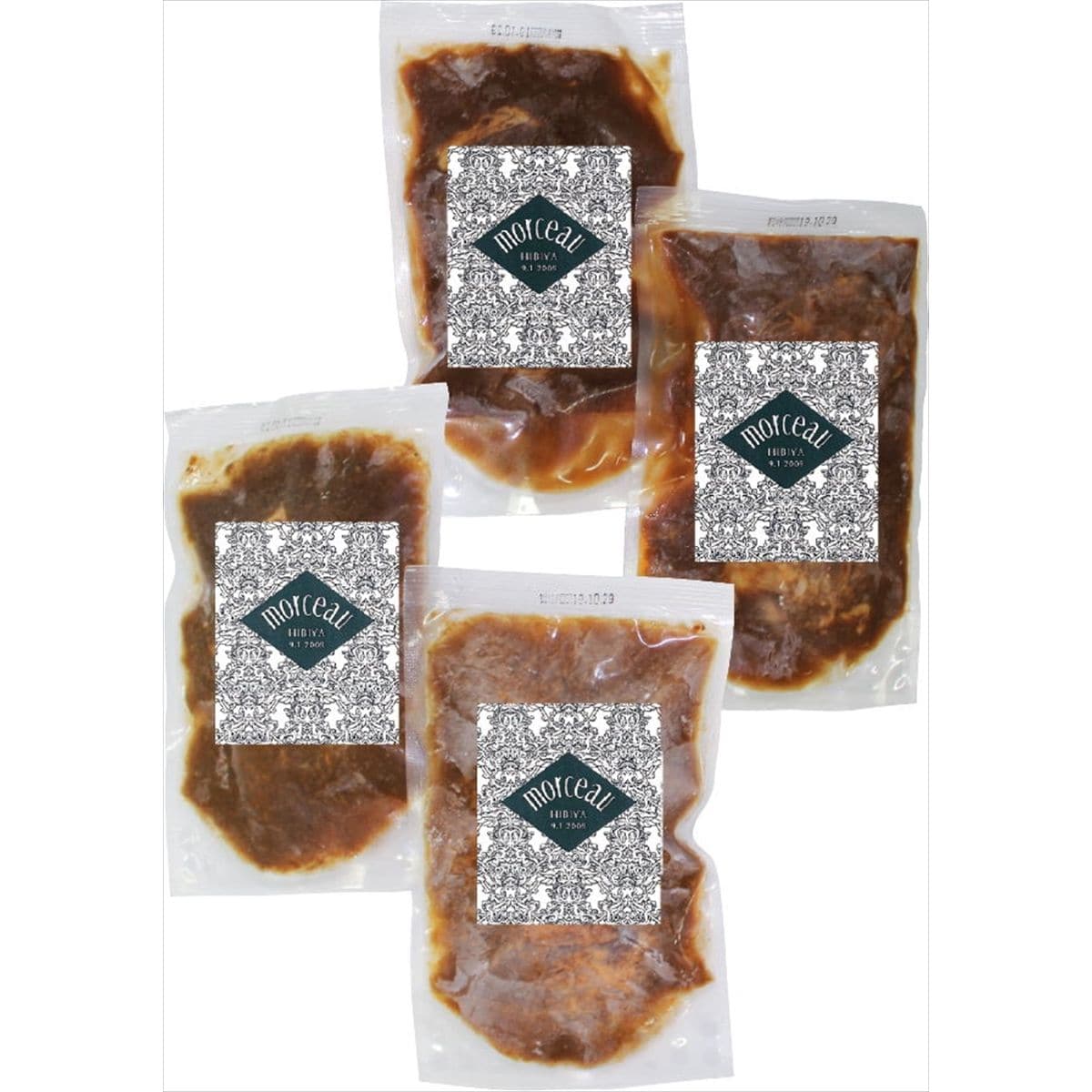 日比谷モルソー 秋元さくら監修 国産牛のシチュー 赤ワイン煮込み計4個〔ビーフシチュー200g×2、赤ワイン煮込み150g×2〕