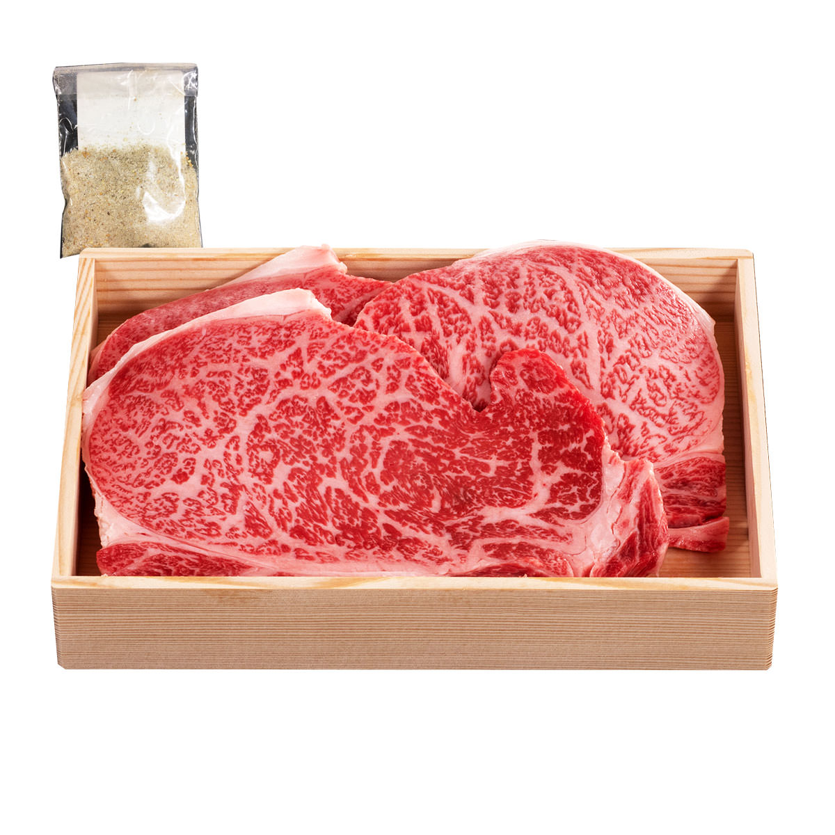 松阪牛 サーロインステーキ 3枚 木箱入 贈答用 〔サーロイン200g×3・ステーキ調味料10g×3〕