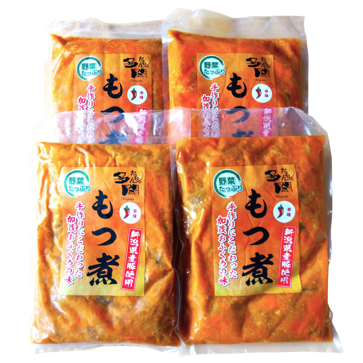 辛味もつ煮 〔1kg×4〕【沖縄県・離島 配送不可】