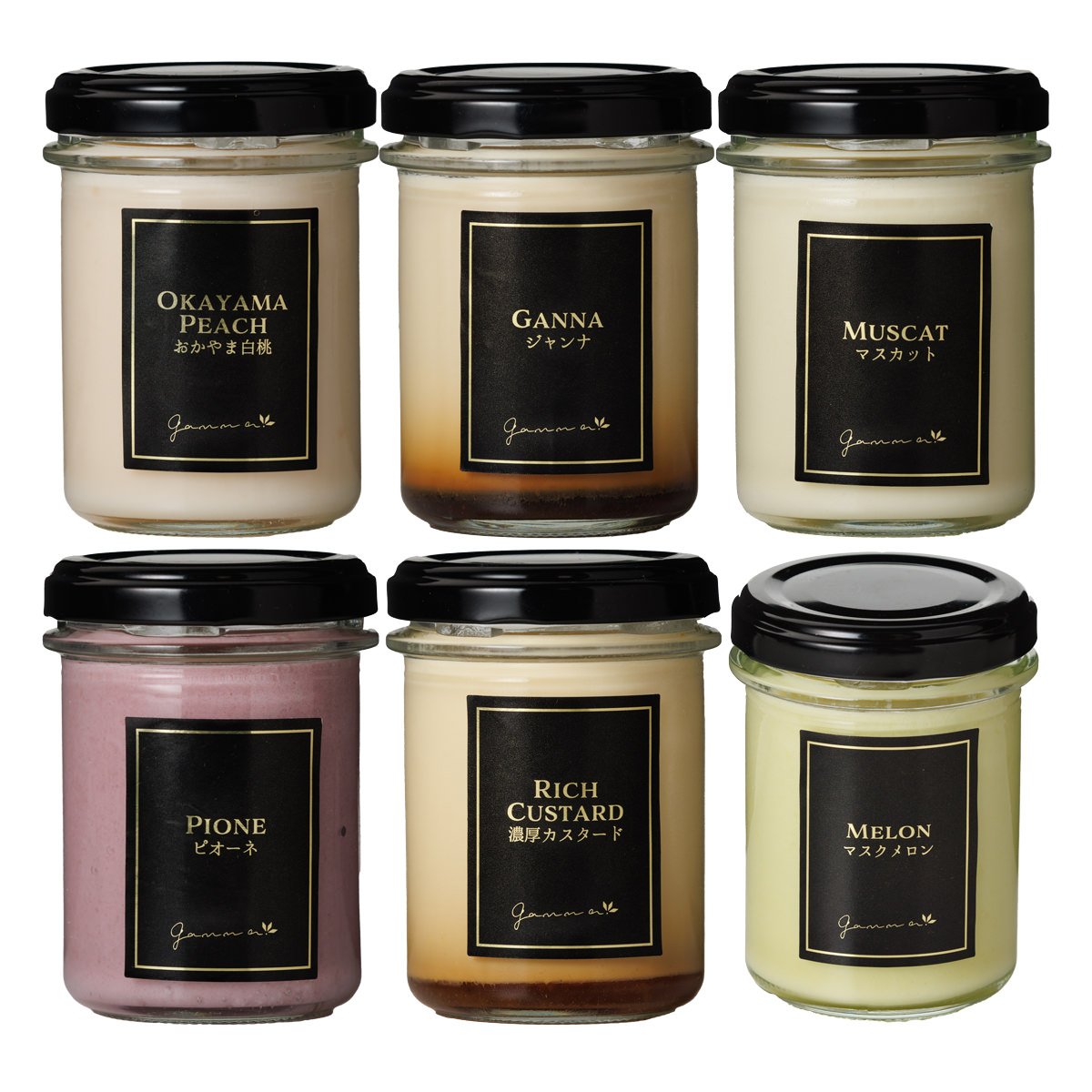 岡山フルーツプリン メロン 白桃 マスカット 詰め合わせ 〔おかやま白桃・ジャンナ・マスカット・マスクメロン ほか全6種〕