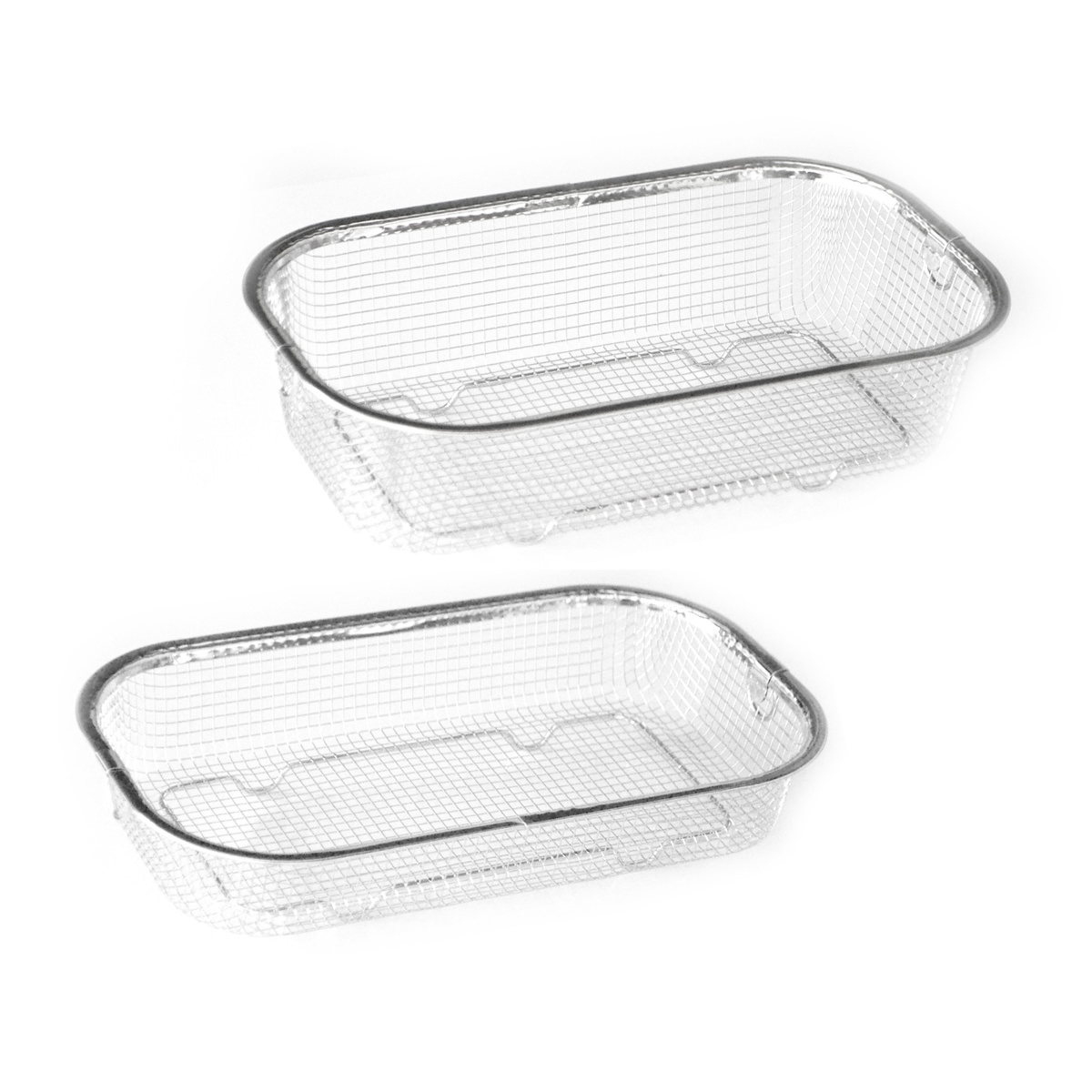 すっきり暮らす 水切かご 浅深セット 〔サイズ:約35.8×20.3×高さ7.0cm(浅型)/9.5cm(深型)〕【沖縄県・離島 配送不可】