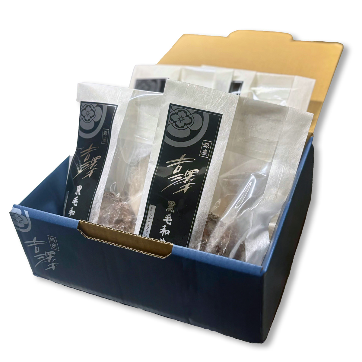 銀座吉澤 黒毛和牛ハンバーグ 〔120g×4〕