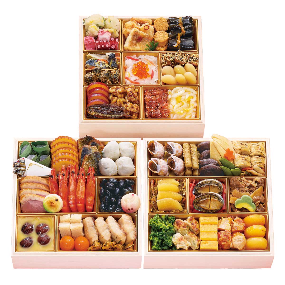 京都 むろまち加地 和風おせち 三段重 宝扇〔約4~5人前(51品目)〕【沖縄県・離島 配送不可】