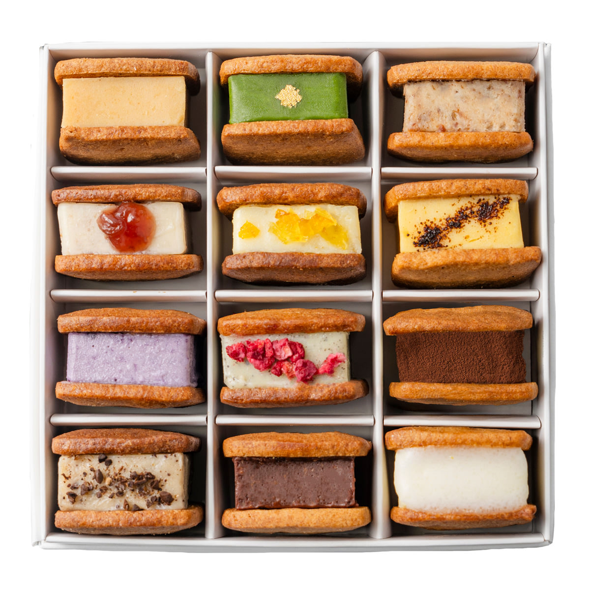 バターサンド 詰め合わせ 〔和歌山産蜂蜜きなこ・濃厚抹茶 ほか全12種 各(約)20g〕