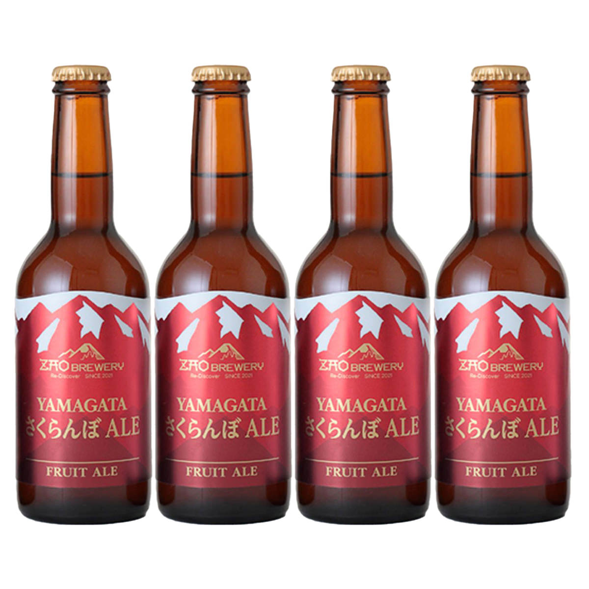 蔵王 クラフトビール YAMAGATAさくらんぼALE 〔330ml×4本〕【沖縄県・離島 配送不可】