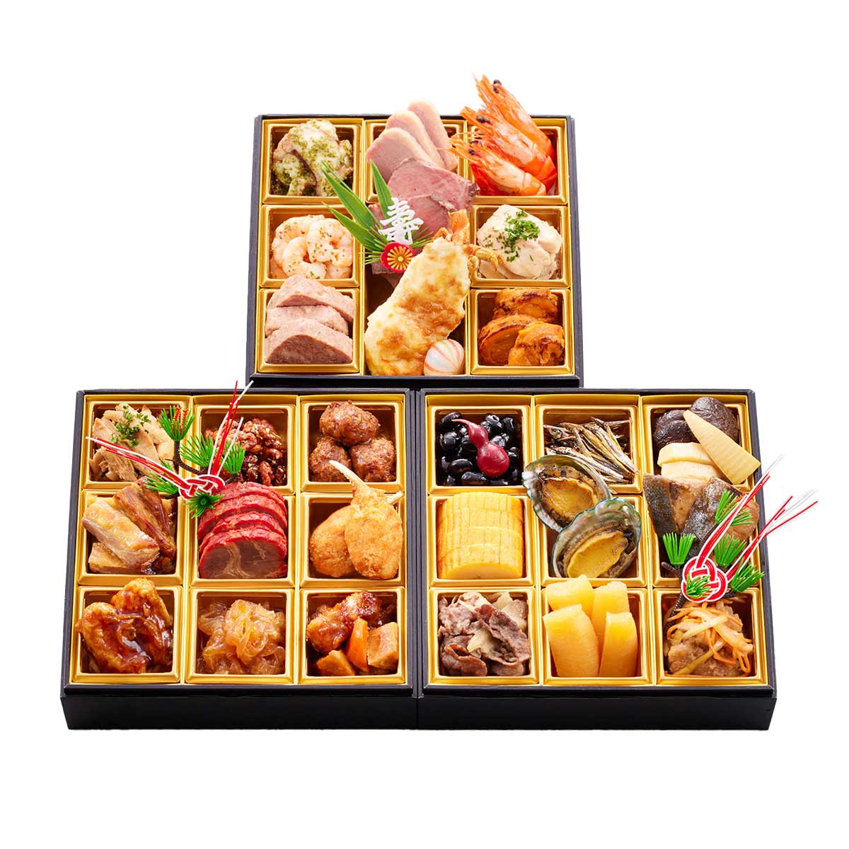 ホテルイタリア軒 和洋中おせち 三段重 金扇〔約4~5人前(30品目)〕【北海道・沖縄県・離島 配送不可】