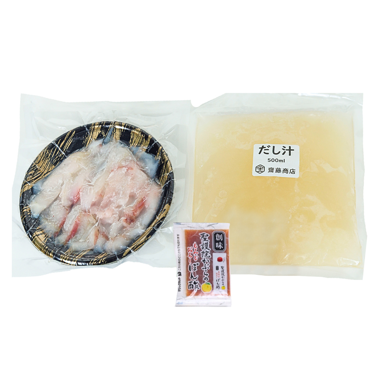 uoya 齋藤商店 あんこう しゃぶしゃぶ 鍋セット〔あんこう切身、だし汁、もみじおろしポン酢〕