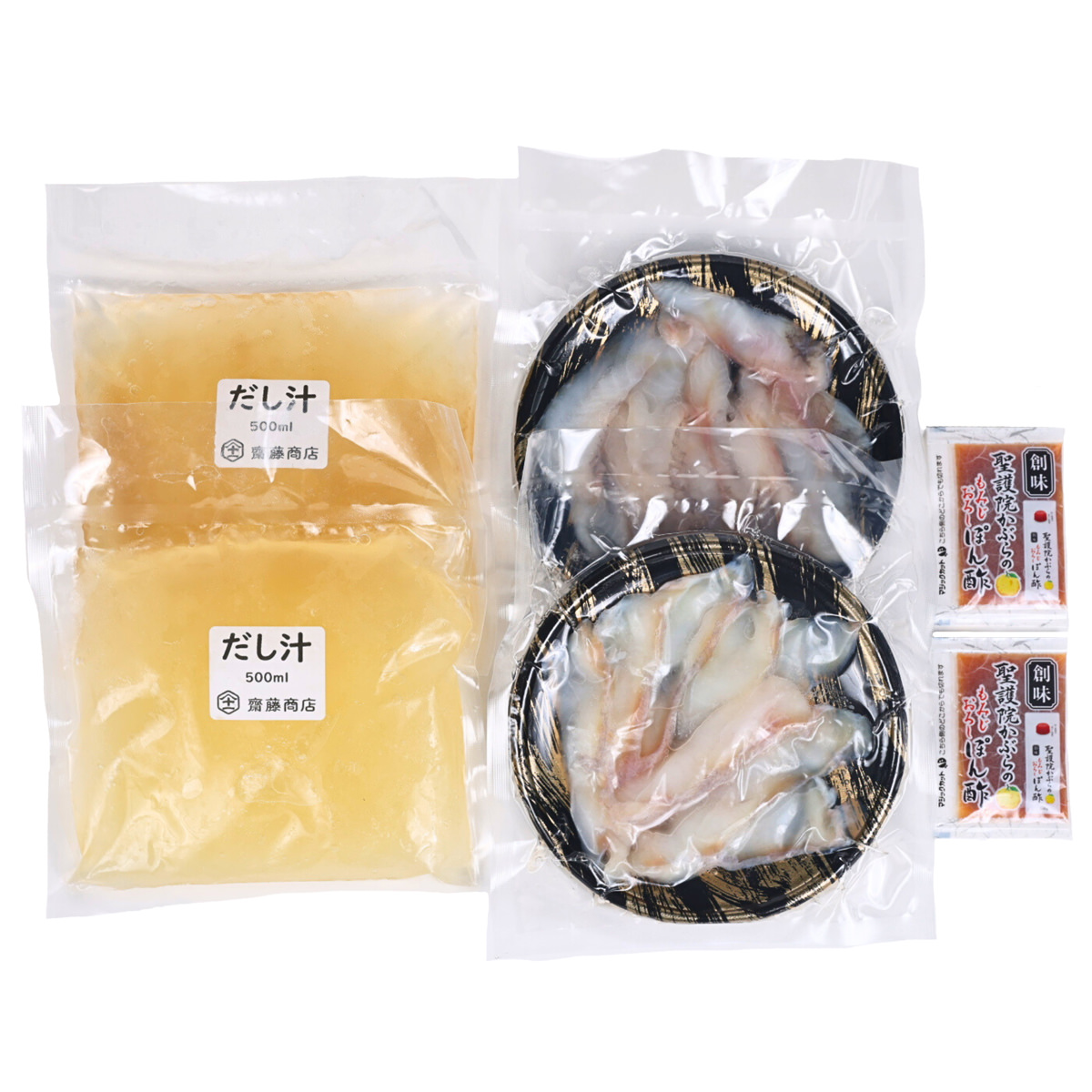 uoya 齋藤商店 あんこう しゃぶしゃぶ 鍋セット〔(あんこう切身、だし汁、ポン酢)×2〕