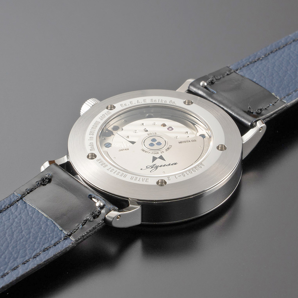 ORTHODOXY 2nd カーフベルト×ステンレスメッシュベルト セット 〔ベルト幅20mm〕 ブルー