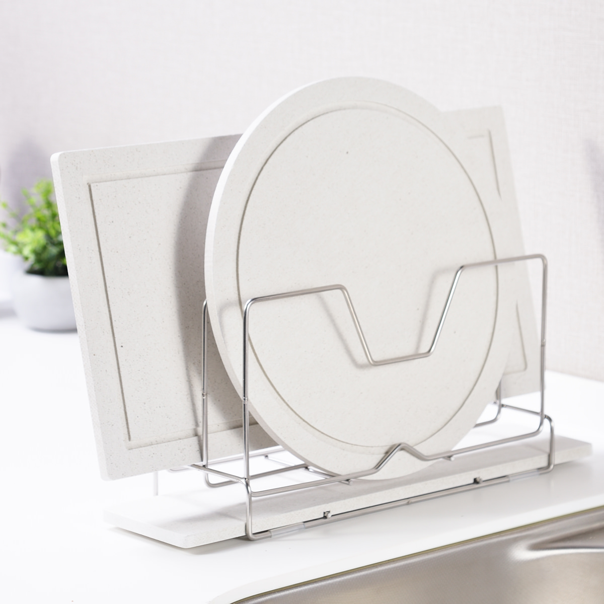 まな板スタンド 〔本体サイズ:約40.0×10.6×高さ17.3cm、重量:約0.74kg〕【沖縄県・離島 配送不可】