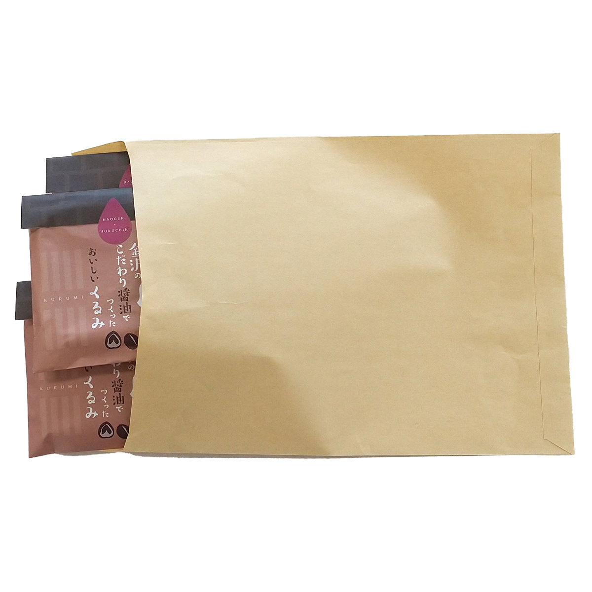 金沢のこだわり醤油でつくった おいしい くるみ 〔40g×3個〕