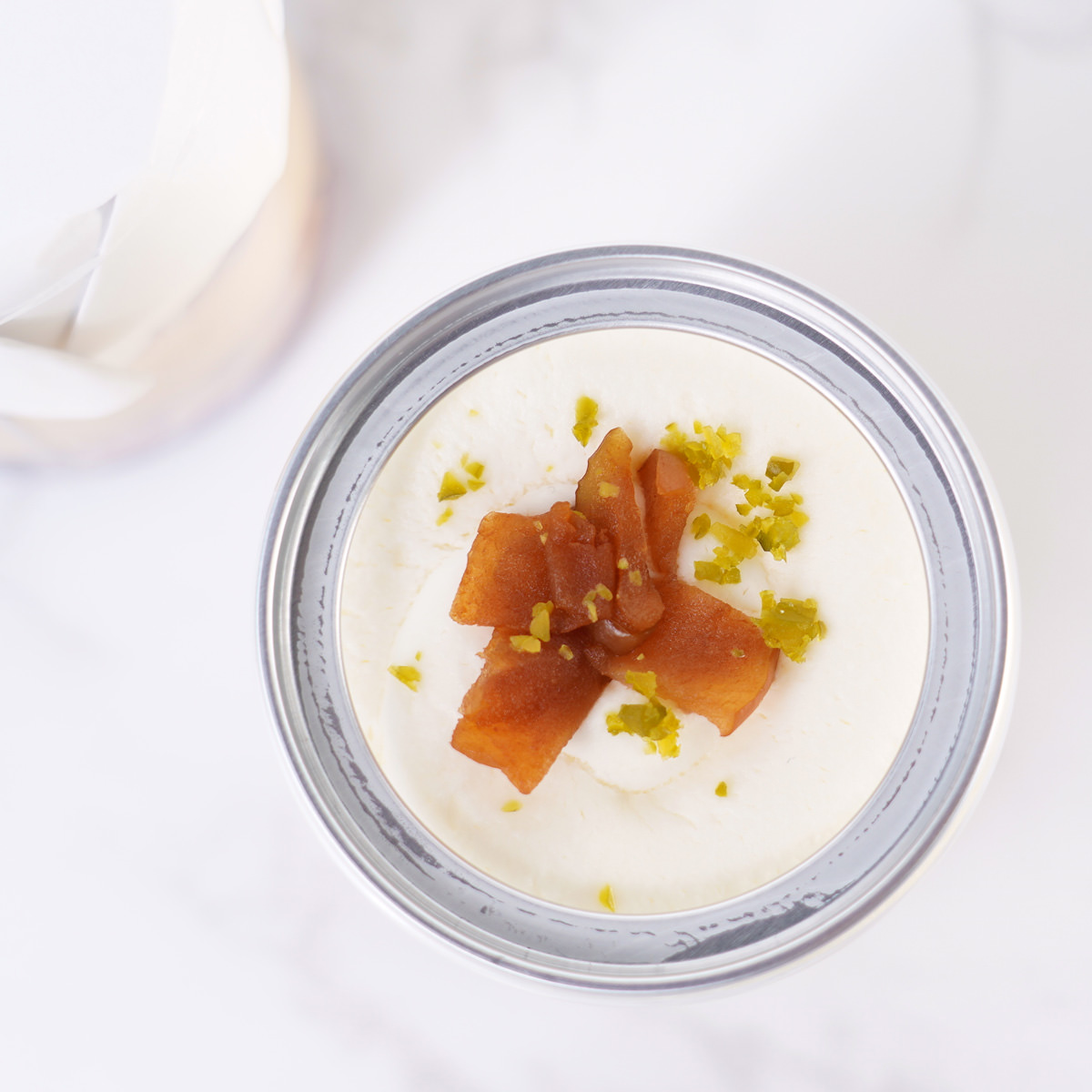 バスクレアチーズケーキ缶 アップルシナモン〔(高さ97mm、底径48mm)×4〕