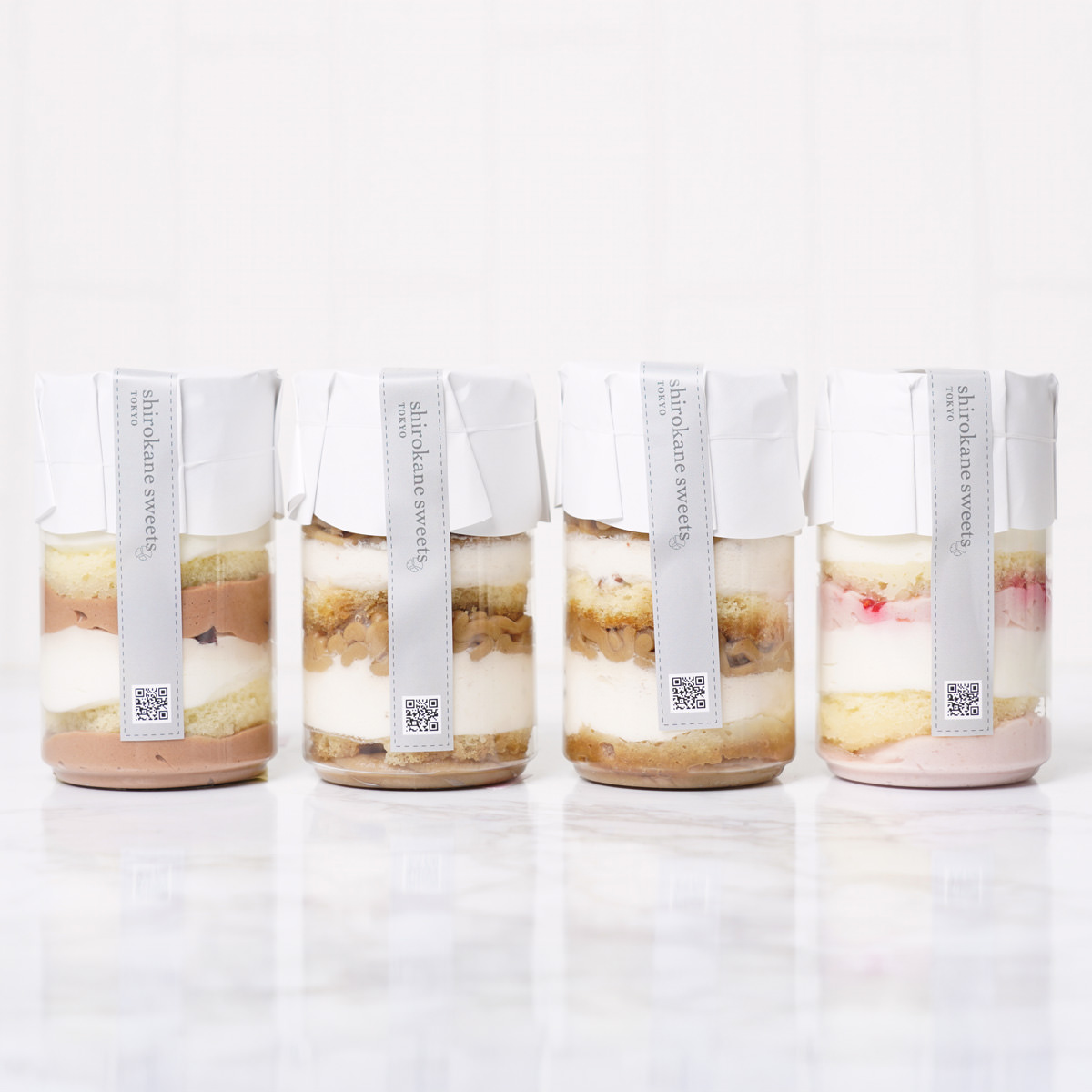 白金モンブラン缶 4種アソート〔山江栗・和栗&ナッツ・ショコラ・ベリー〕