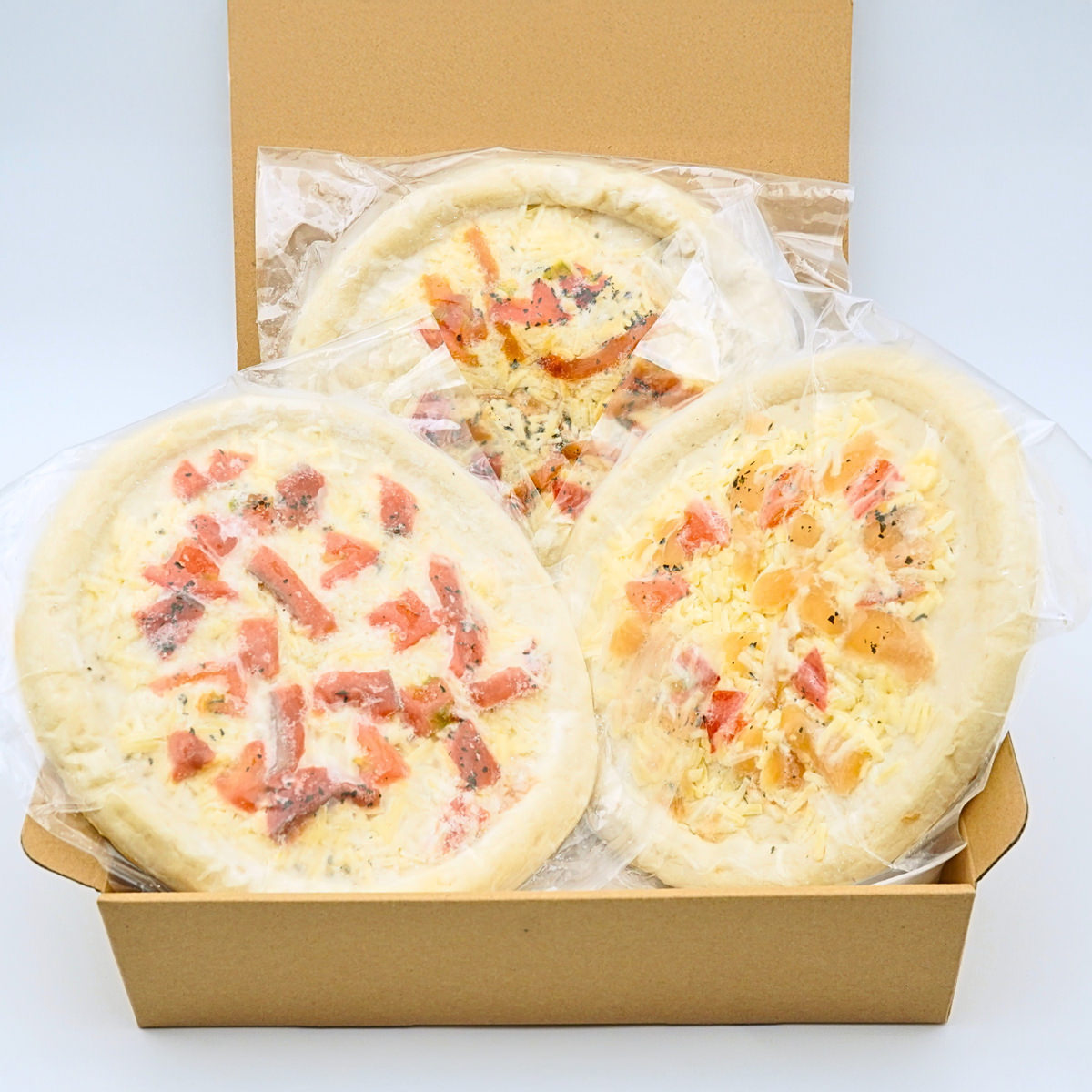 uoya 水月堂 ほや ほたて しゃけ 一夜漬ピザ 食べ比べ〔ほやピザ・ほたてピザ・しゃけピザ〕