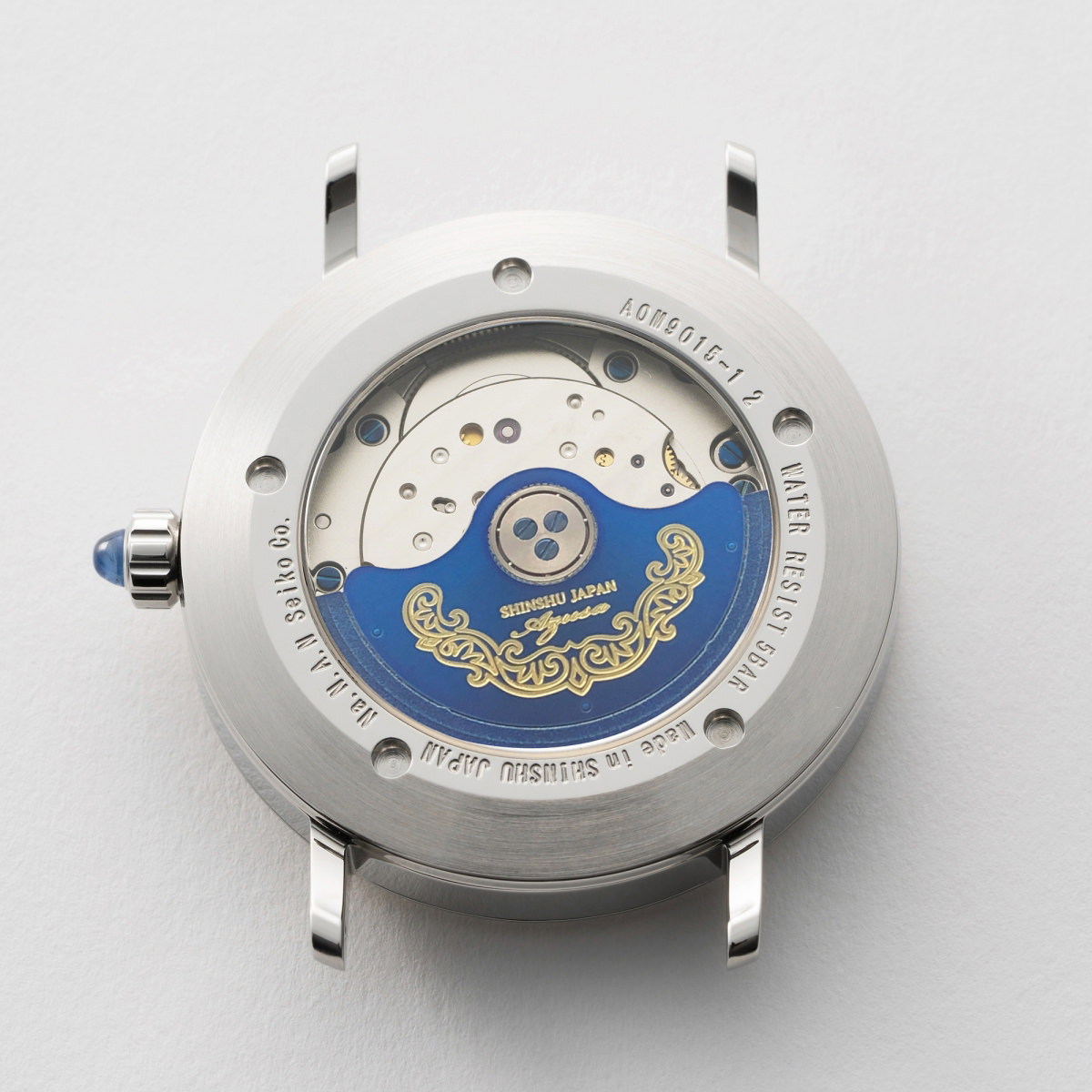 時計屋復刻堂 Azusa ORTHODOXY パール&ブルー 〔腕周り長さ約18.5cm、重量約55g〕