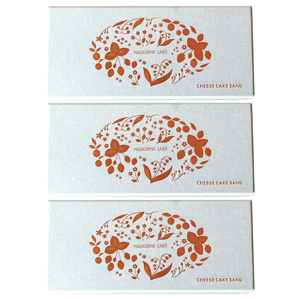 武蔵野茶房 チーズケーキサンド -CHEESECAKE SAND- いちごベリー 〔6個×3〕