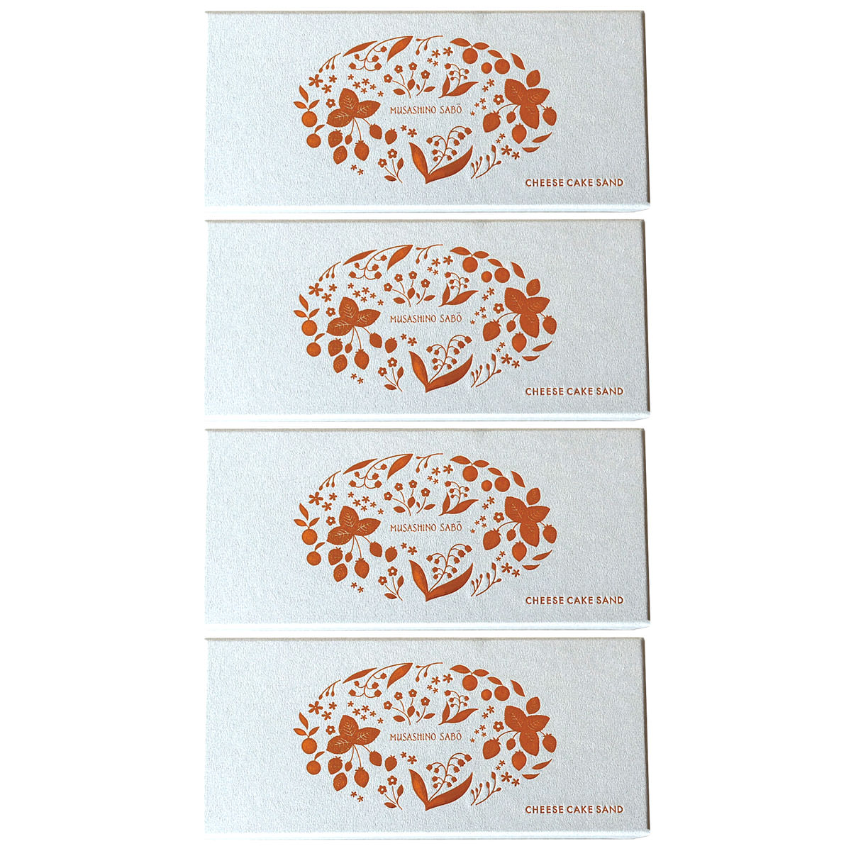 武蔵野茶房 チーズケーキサンド -CHEESECAKE SAND- いちごベリー 〔6個×4〕