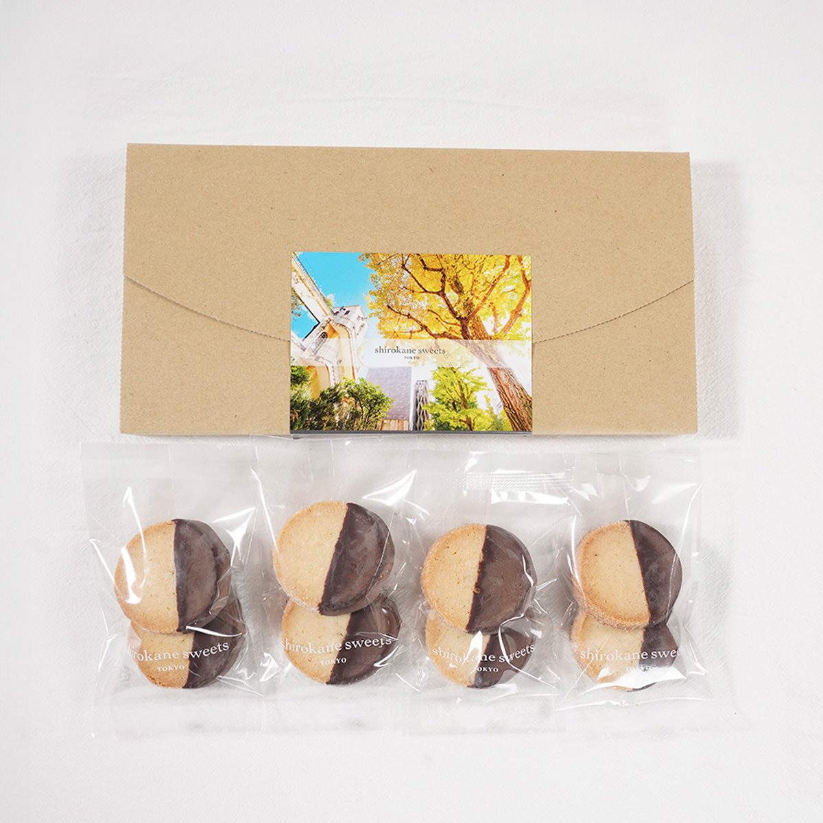 白金ショコラクッキー バニラ〔2枚入×4〕